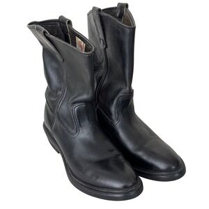 Redwing Western Boots Leather‎ Mens Black 10 B